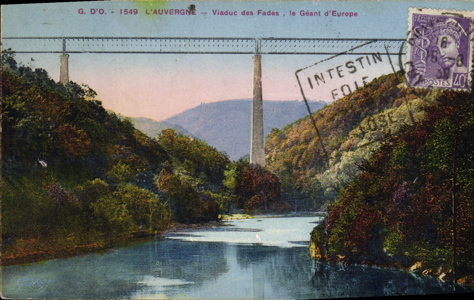 Viaduc des Fades, le Géant d'Europe — L'Auvergne — G. D'O. - 1549