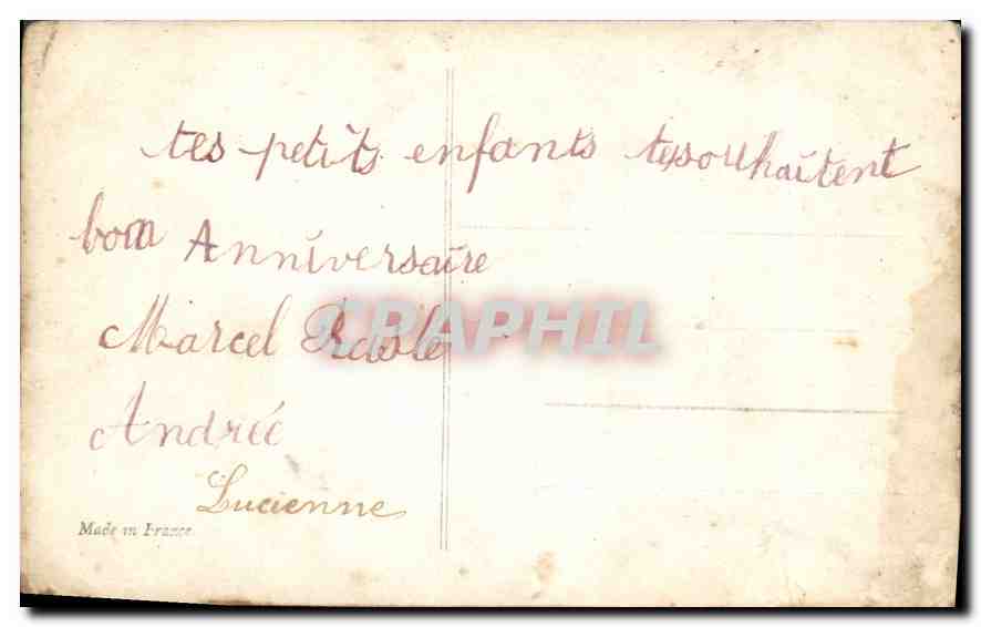 CPA Bonne Fete Enfants — Rückseite