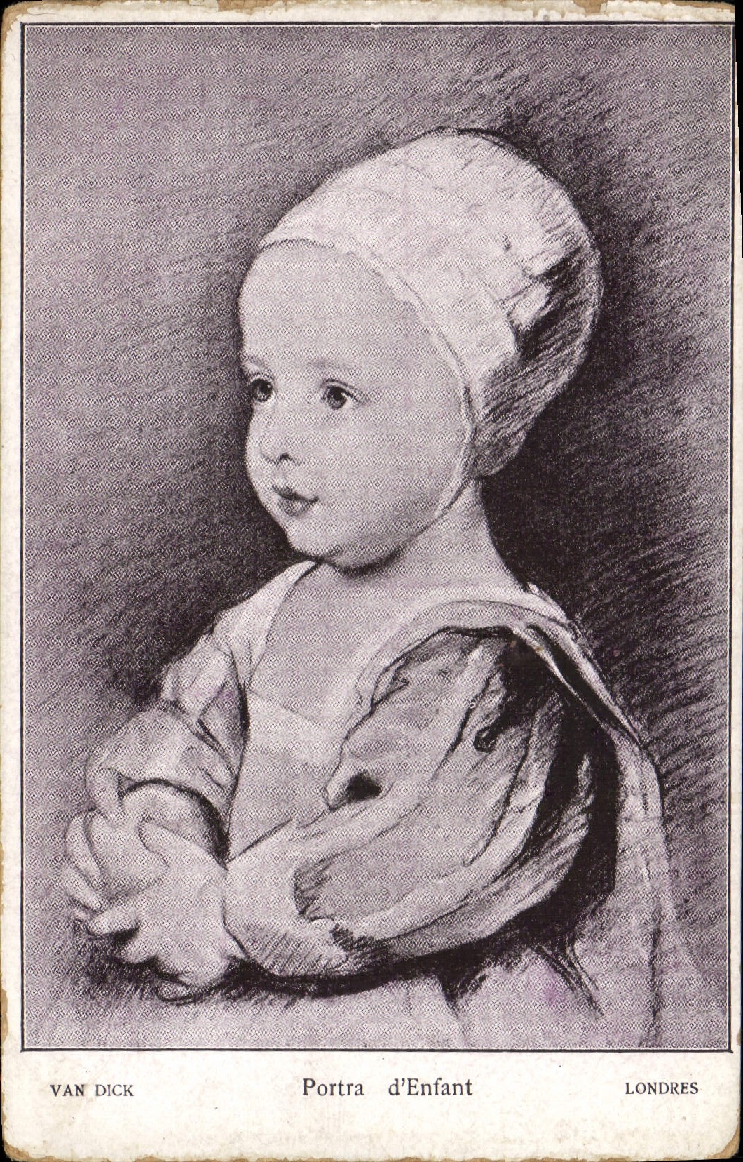 CPA Van Dick Portra d'Enfant Londres 