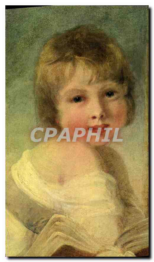 CPA Hoppner Jeune femme et enfant detail Musee du Louvre 