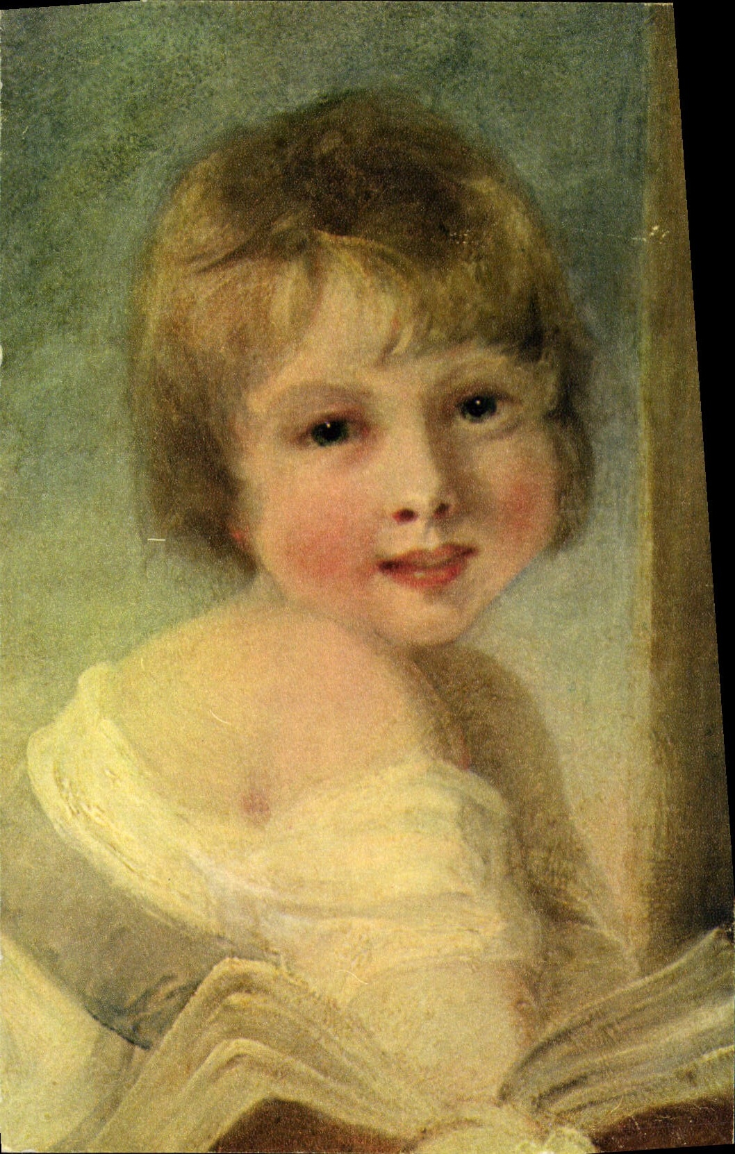 CPA Hoppner Jeune femme et enfant detail Musee du Louvre 