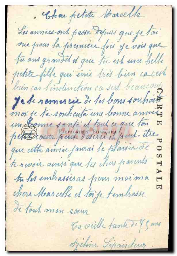 CPA Paysage — Verso