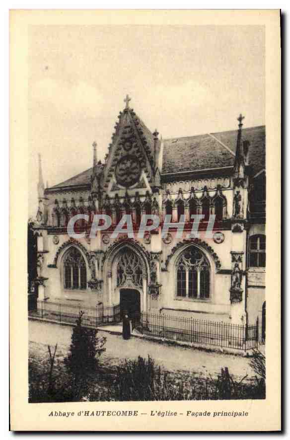 CPA Abbaye d'Hautecombe L'eglise Facade principale 