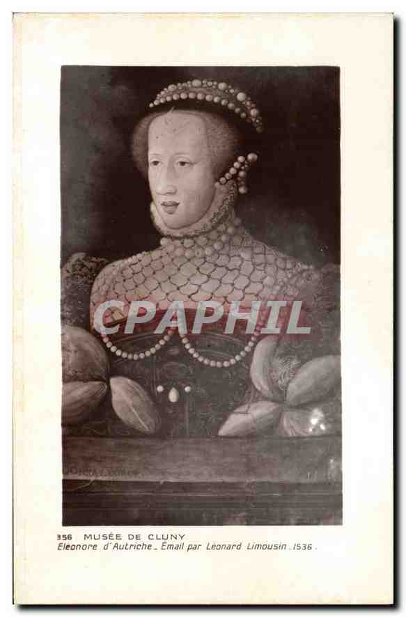 CPA Musee de Cluny Eleonore d'Autriche Email par Leonard Limousin 1536 