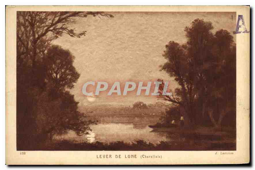 CPA Lever de Lune Charellais 