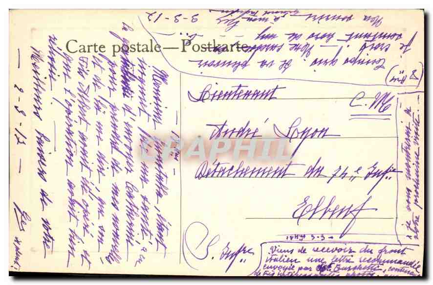 CPA Femmes — Verso