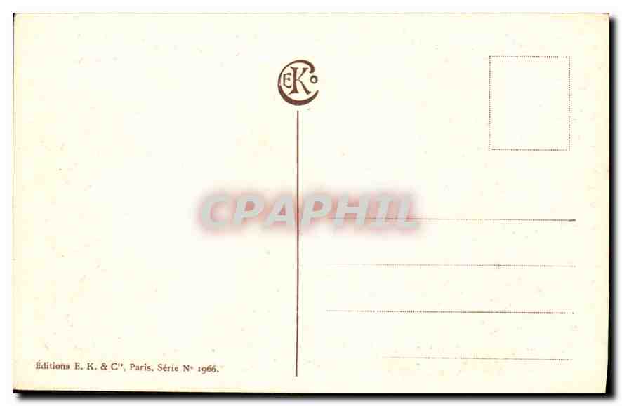 CPA Arbres — Verso