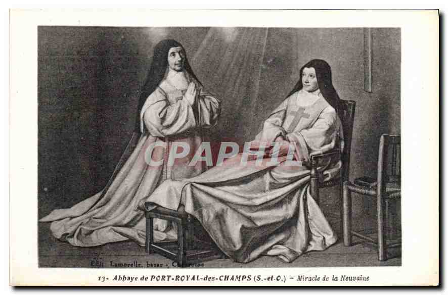 Abbaye de PORT-ROYAL-des-CHAMPS (S.-et-O.) — Miracle de la Neuvaine — Éditeur Lsmorelle, bazar, Châtenne
