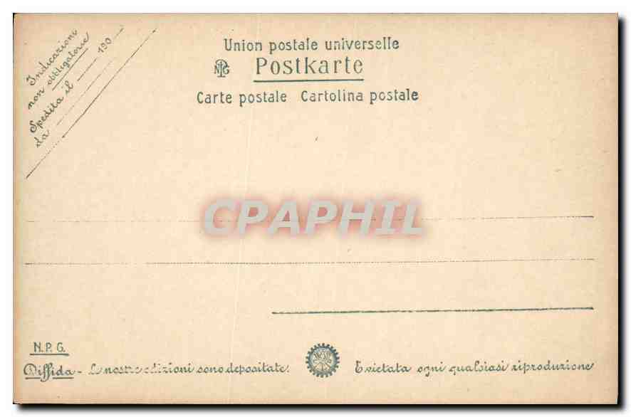 Roma. Museo Vaticano. Apollo Saurottono — éditeur Union postale universelle, n° de série 161 — Rückseite