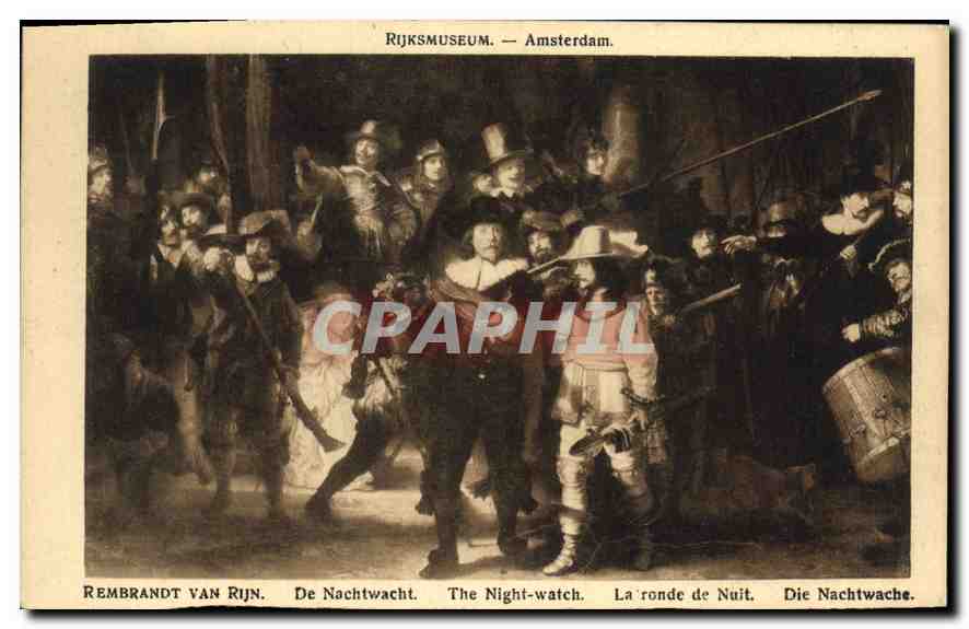 CPA Rijksmuseum Amsterdam Rembrandt Van Rijn 