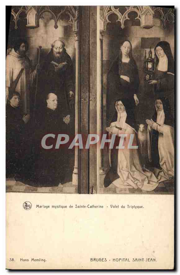CPA Bruges Hopital Saint Jean Mariage mystique de Sainte Catherine 