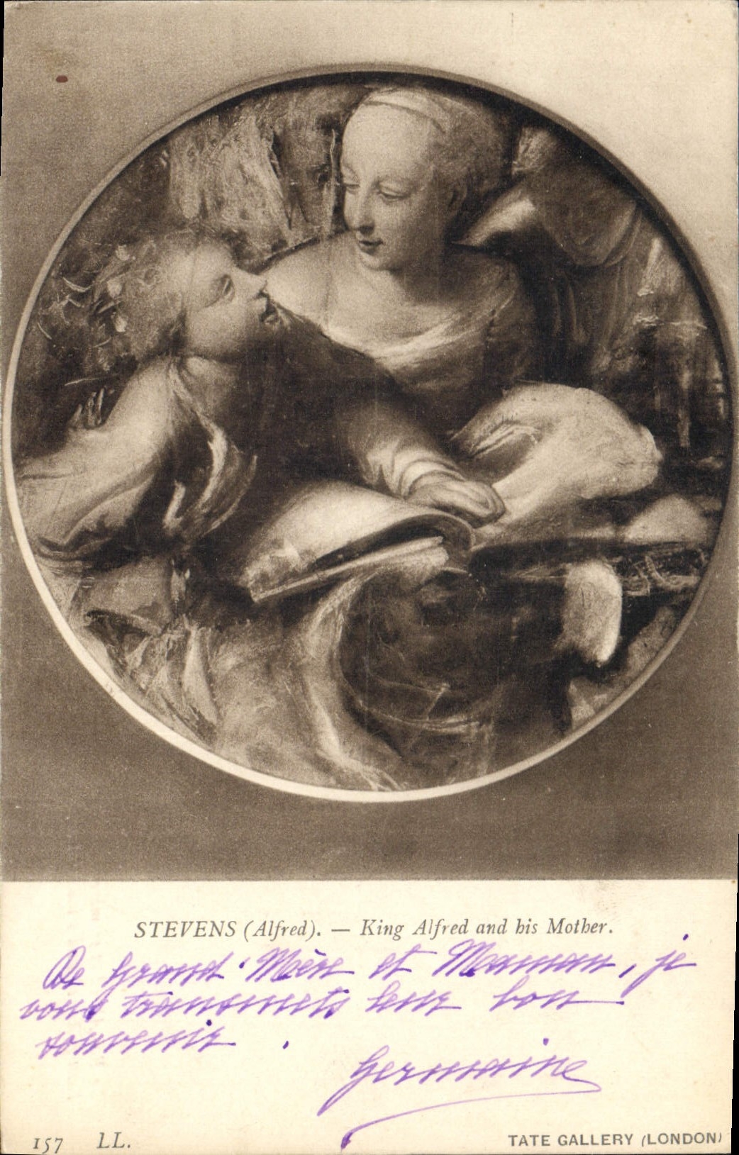 King Alfred and his Mother — Stevens (Alfred) — Tate Gallery (London) — n° 157 LL