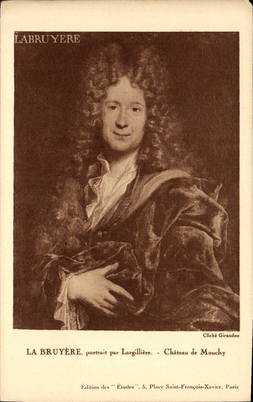 CPA La Bruyere portrait par Largilliere Chateau de Mouchy 