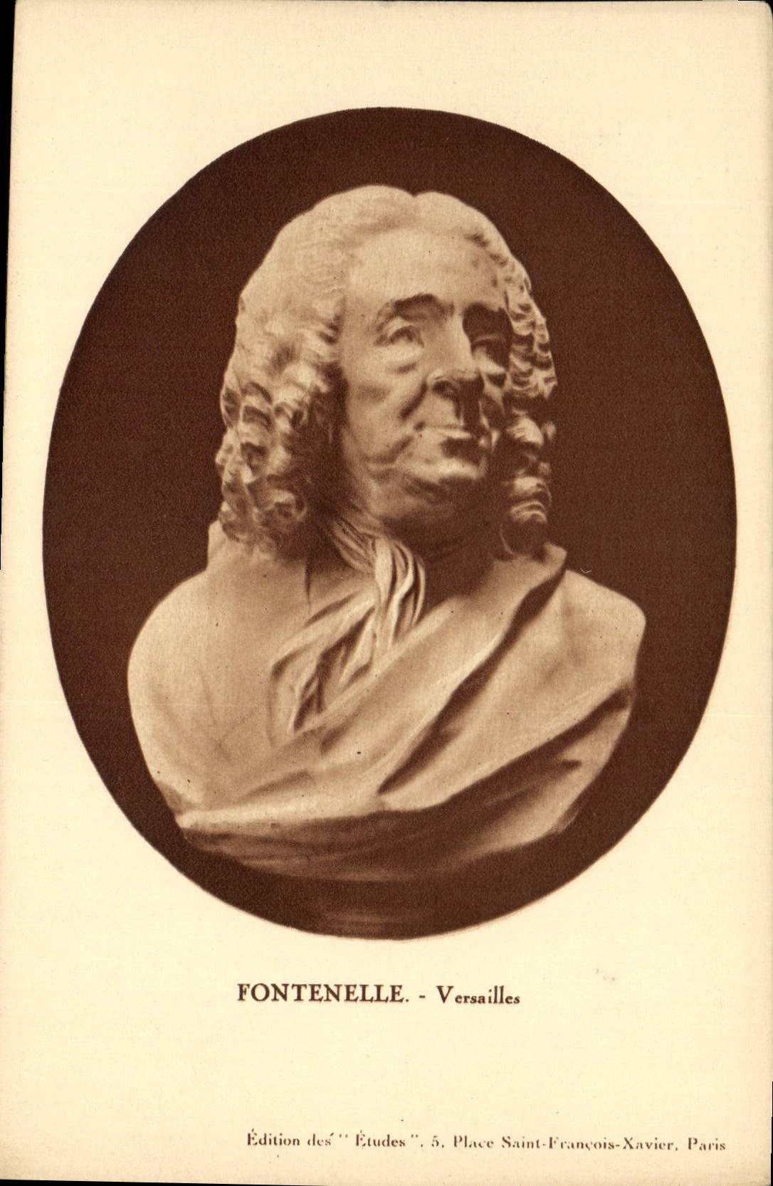 Fontenelle — Versailles — Geknüpfter Portrait — Ausgabe der 'Études', 5, Place Saint-François-Xavier, Paris