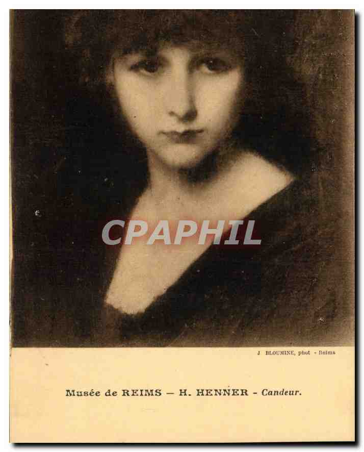 Portrait de femme — œuvre de H. Henner — Musée de Reims — J. Bloumine, phot. Reims