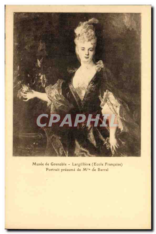 Portrait présumé de Mlle de Barral — Musée de Grenoble — Largillière (École Française)