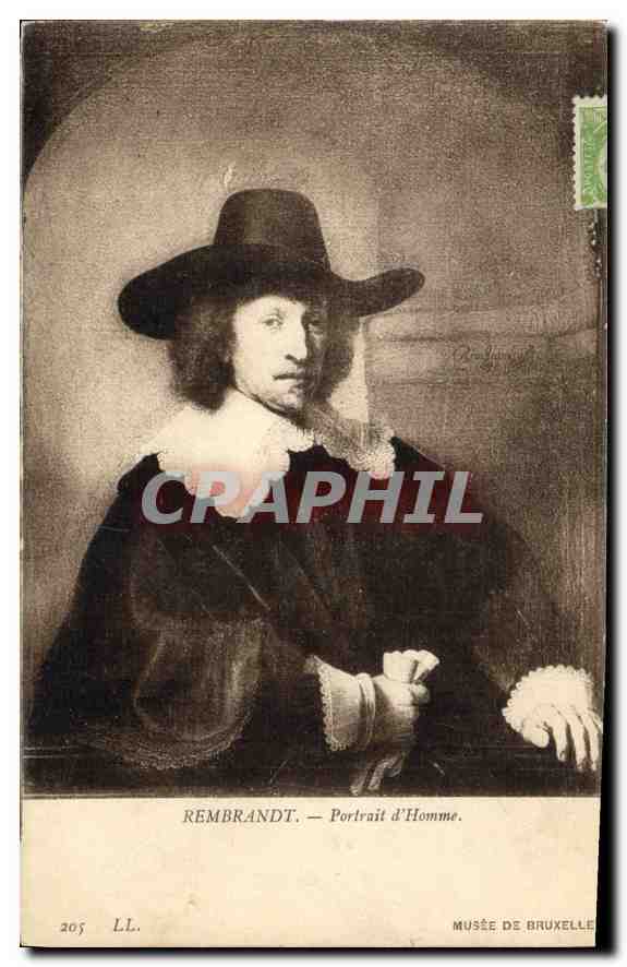 Rembrandt — Portrait d'Homme — Musée de Bruxelles
