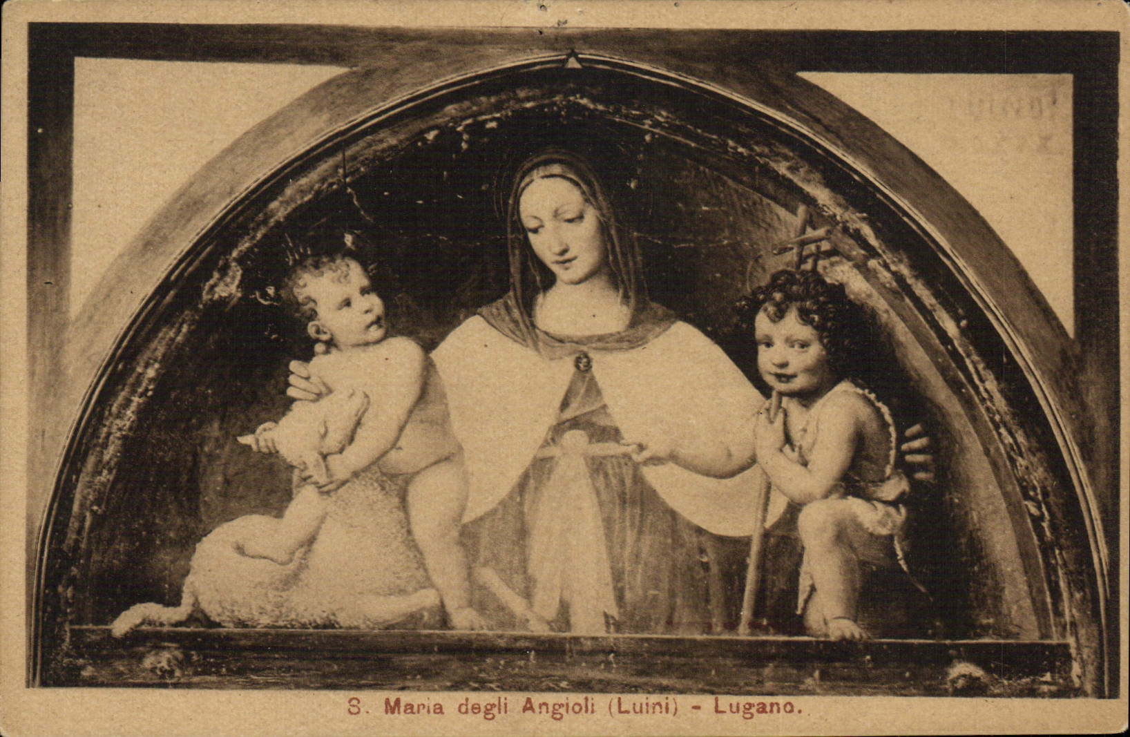 S. Maria degli Angioli (Luini) - Lugano — éditeur Geb. Wehrli, Kilchberg, Zürich, n° 6651