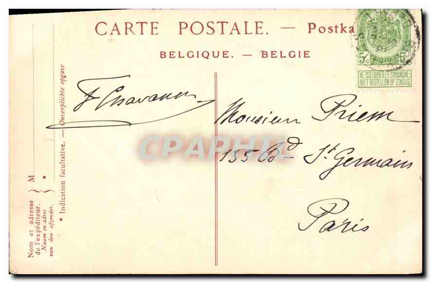 Bruxelles — Palais hollandaise — WYNANTS (Jean) ? Paysage vers 1625 ? après 1682 ? — ND Phot. 347 — Verso