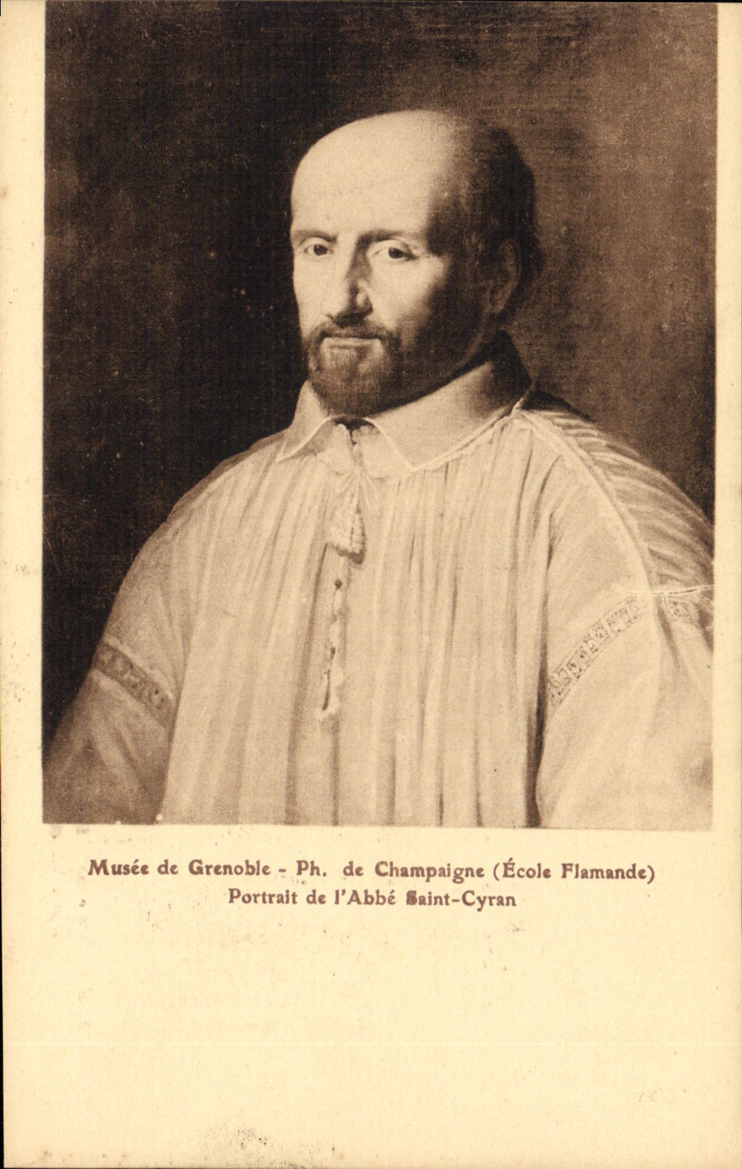 Portrait de l'Abbé Saint-Cyran — Musée de Grenoble — École Flamande