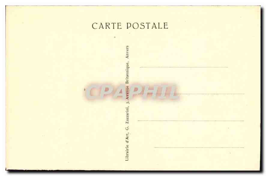CPA Anvers Musee Royal des Beaux Arts  — Rückseite