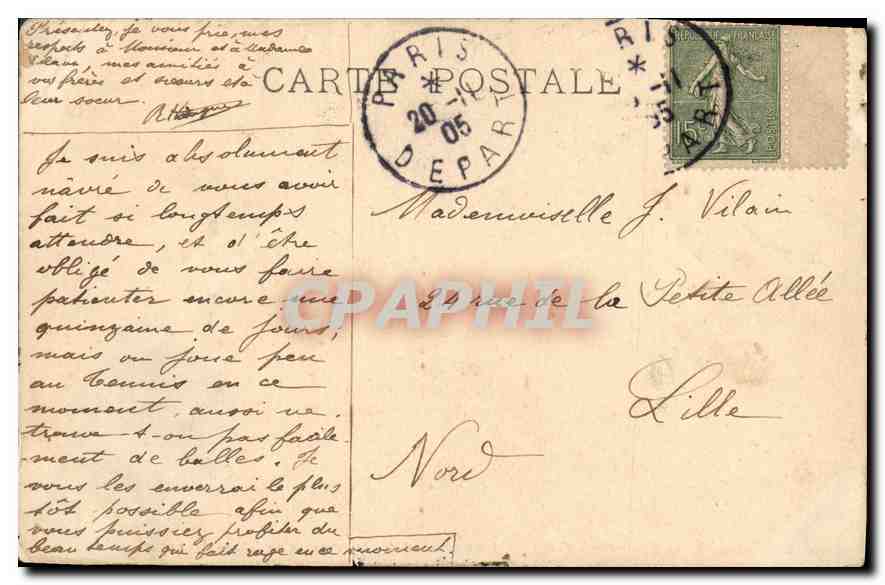 CPA Chantilly Musee Conde Les Cuirassiers de 1805 avant le Combat Meissonier  — Verso
