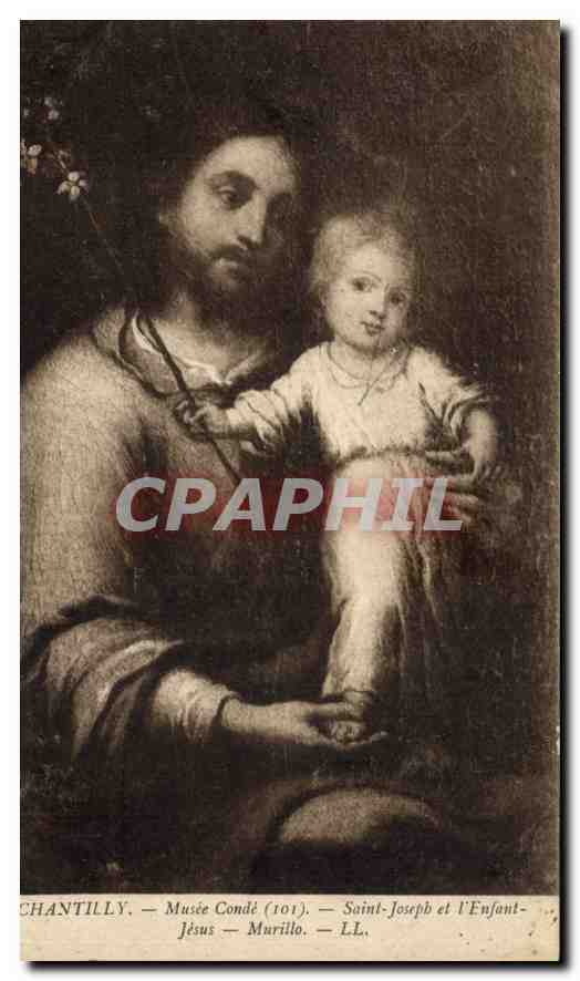 Saint-Joseph et l'Enfant-Jésus — Musée Condé (101) — LL — Murillo