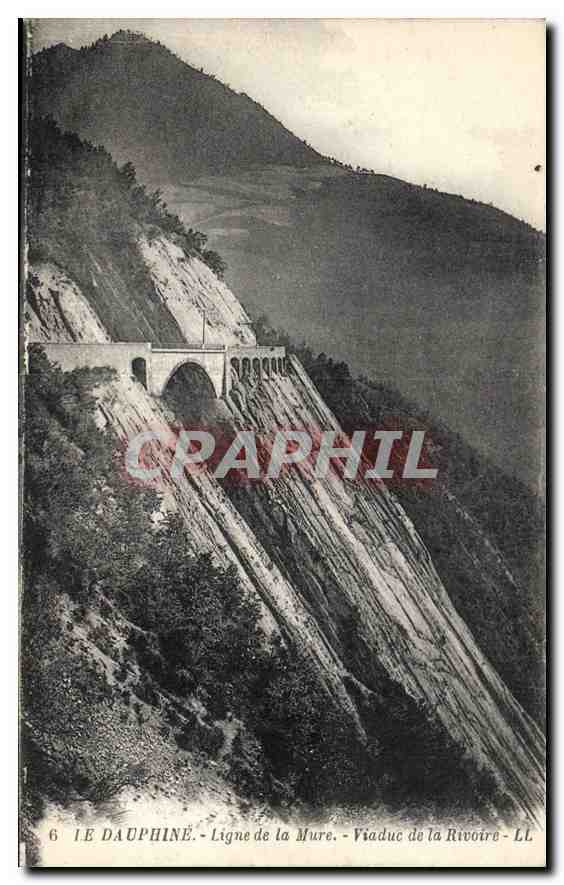 CPA Le Dauphine Ligne de la Mure Viaduc de la Rivoire 