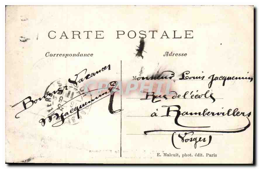 Intérieur de l'Abbaye des Vaux-de-Cernay — Éditeur E. M. — N° 2212 — Rückseite