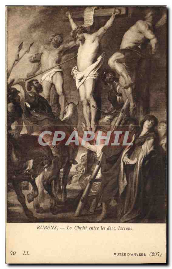CPA Musee d'Anvers Rubens Le Christ entre les deux larrons 