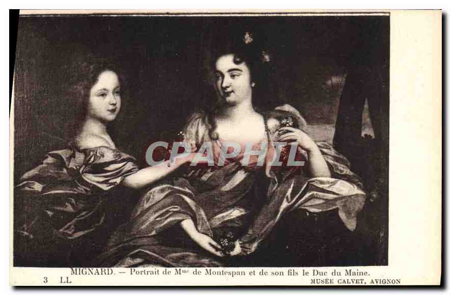 Portrait de Mme de Montespan et de son fils le Duc du Maine — Mignard — Musée Calvet, Avignon