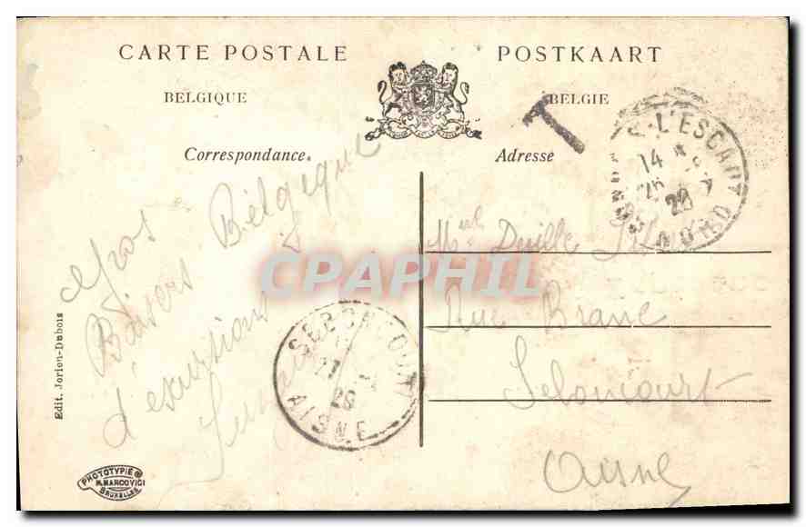 CPA Souvenir de mon Pelerinage a Bonsecours Enfants — Rückseite