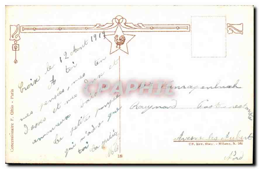 CPA Paysage  — Verso