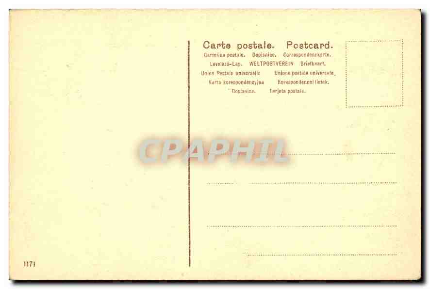 CPA Firenze Galieria Pitti Le tre eta dell Unmu  — Verso
