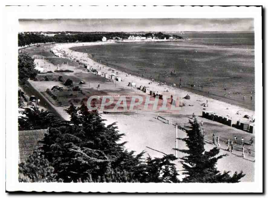 CPM Carnac Plage Morbihan La grande plage de Carnac vue vers la Pointe de Beaumer 