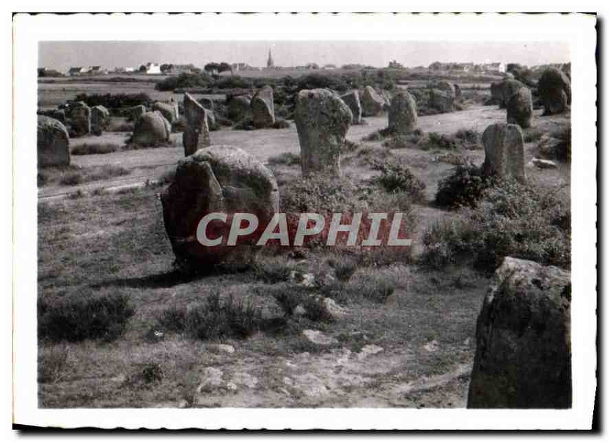 CPM Carnac Morbihan Alignements du Menec comprenant 1099 menhirs