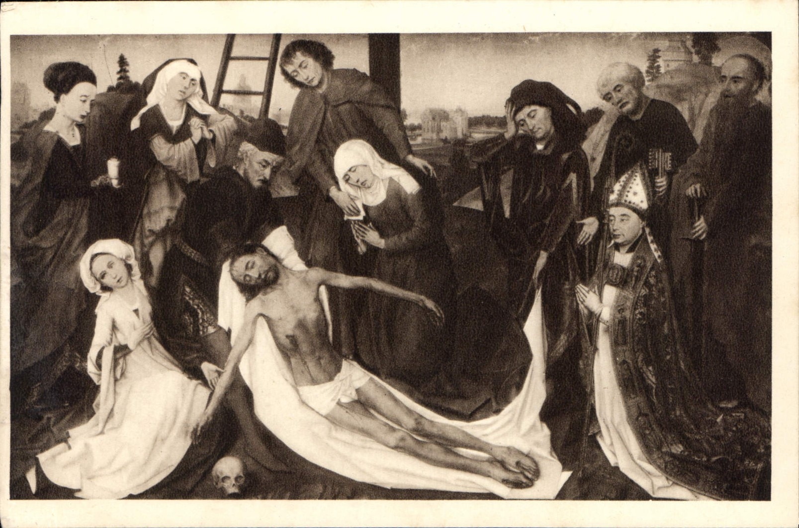 The Descent from the Cross — Rogier van der Weyden — Mauritshuis Museum, The Hague