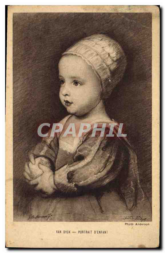 CPA Van Dyck Portrait d'Enfant 