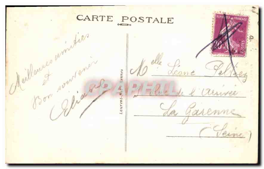 CPA Cote d'Emeraude Le Cap Frehel La fauconniere Au loin le Fort La Latte — Verso