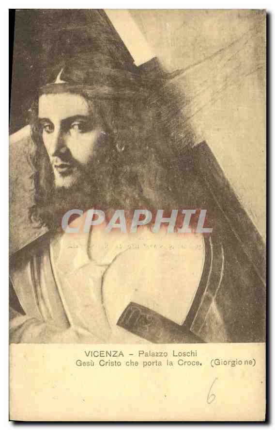 CPA Vincenza Palazzo Loschi Gesu Cristo che porta la Croce 