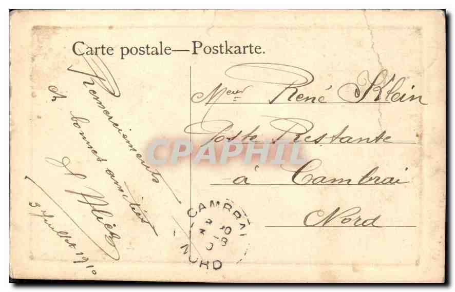 Service d'Amour — Liebesdienst — G.M.B. Paris — Rückseite