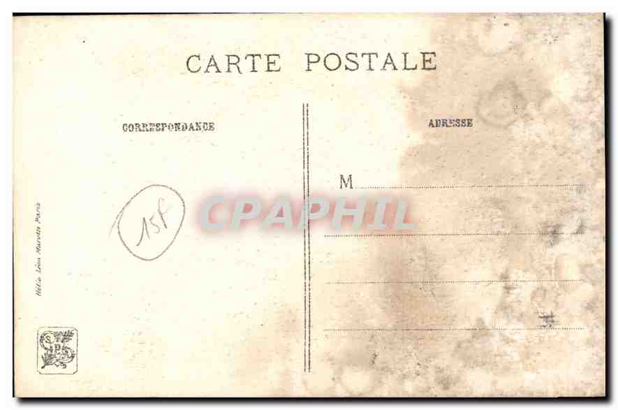 Portrait d'une femme inconnue — dessin de M. Q. De La Tour — J. E. Bulloz, Editeur, n° 54 — Verso