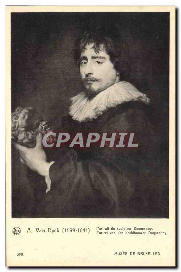 CPA A Van Dyck 1599 1641 Portail du Sculpteur Duquesnoy Musee de Bruxelles 