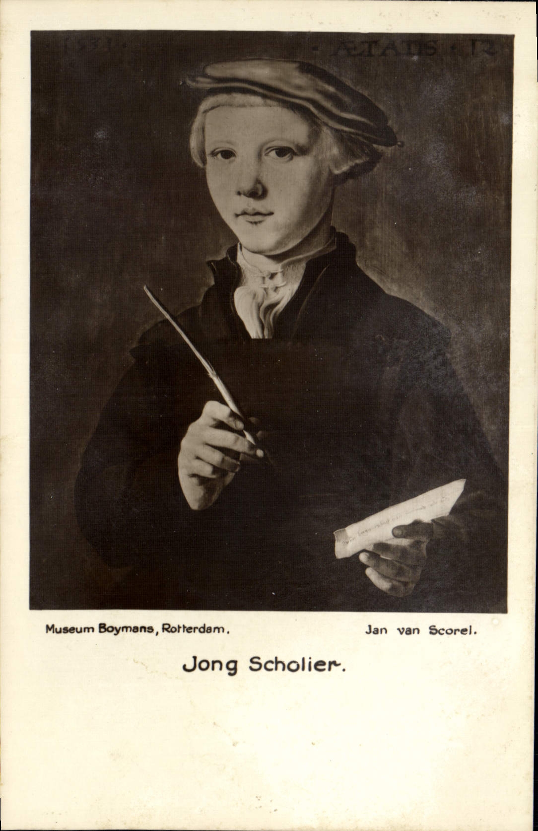Jong Scholier — Jan van Scorel — Museum Boymans, Rotterdam
