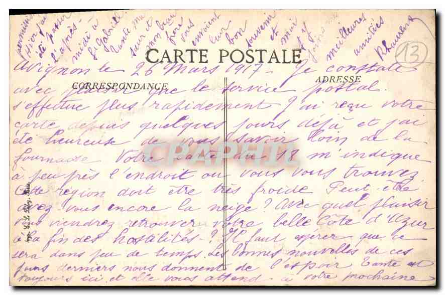 Arles — Cloître Saint-Trôphine — B.D. n°2362 — Verso