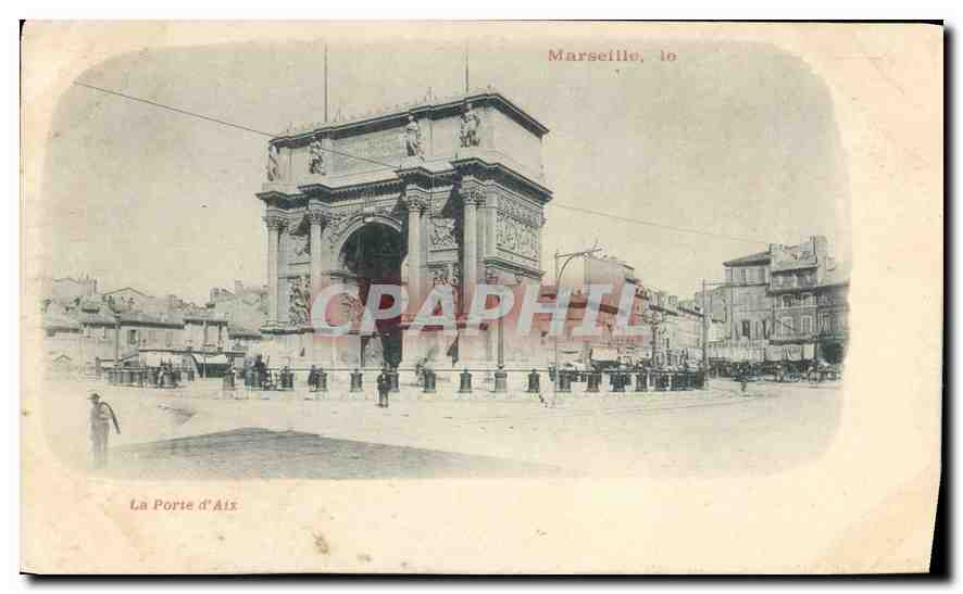 Marseille, la Porte d'Aix — vue de l'arche monumentale — éditeur non identifié