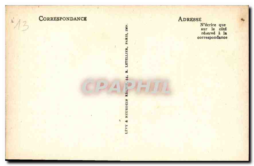 CPA Marseille le Chateau d'If et les Iles  — Verso