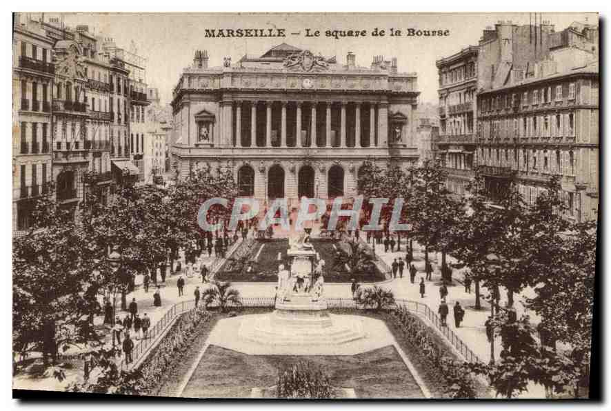 CPA Marseille le Square de la Bourse 