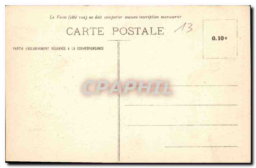 CPA Marseille N D de la Garde les Ascenseurs  — Rückseite