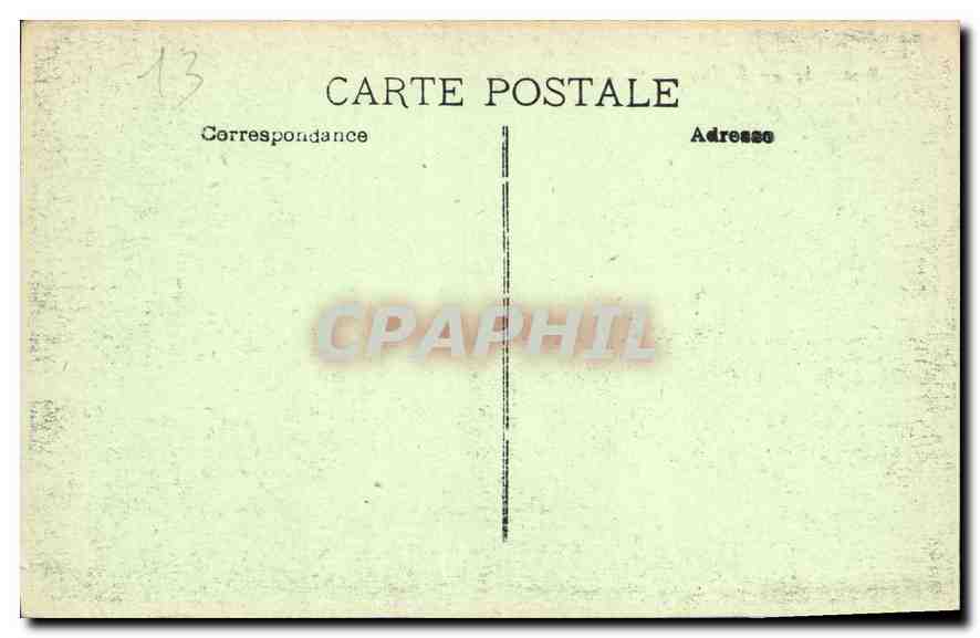 CPA Marseille Basilique de N D de la Garde  — Rückseite
